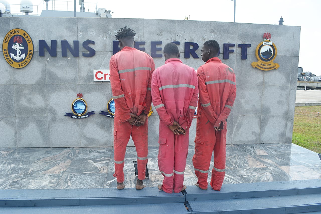 Nigerian Navy hands over 3 suspected stowaways to Nigeria Immigration Service